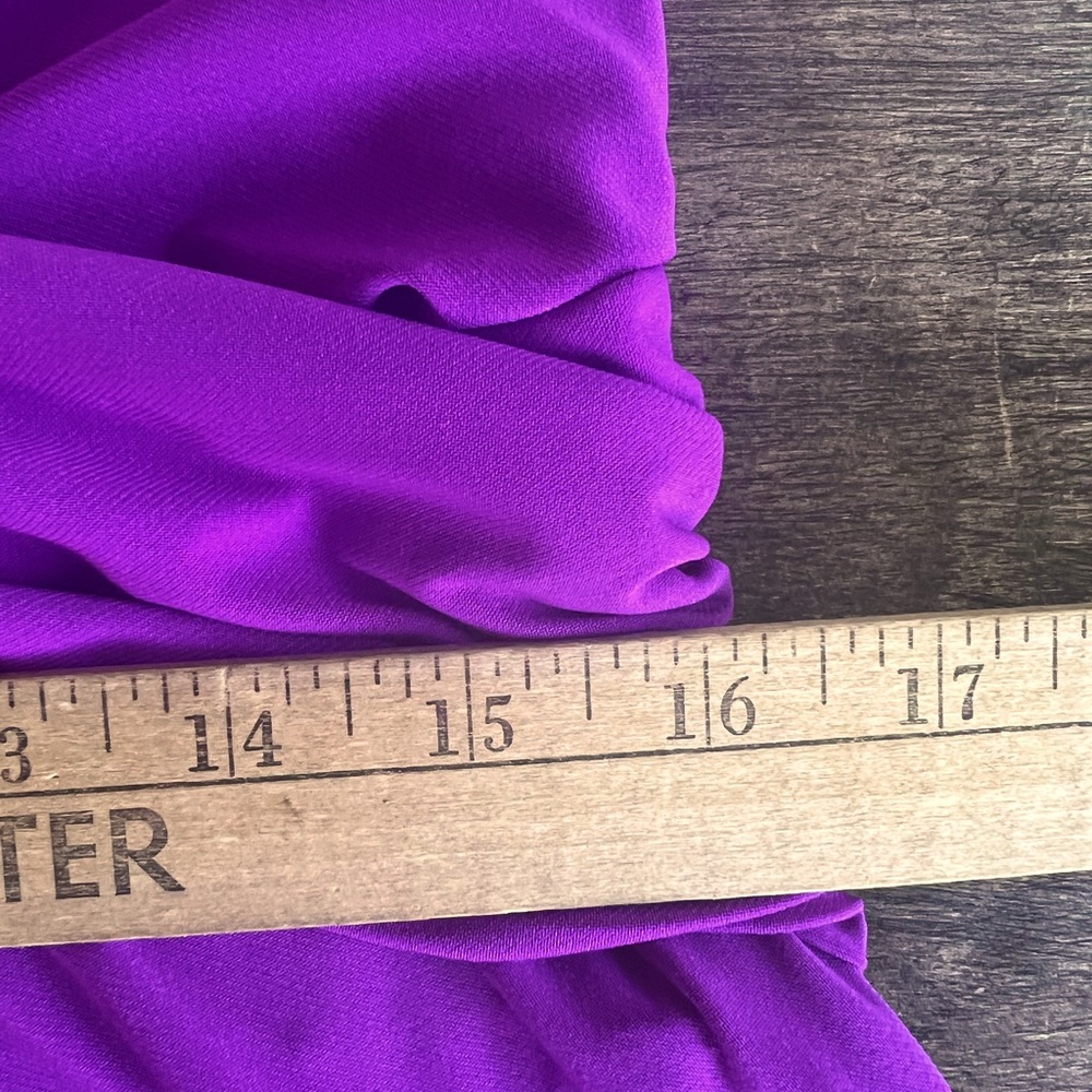 Chaps DAHLIA A-Line Midi Dress Sleeveless Stretch Purple Women's Size XL NWT - Picture 10 of 11